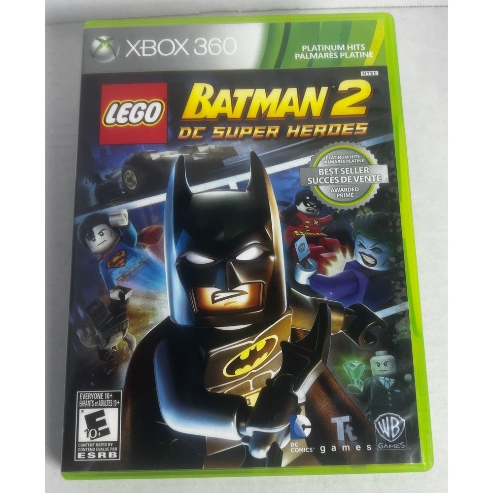 Lego Batman 2 DC Super Heroes Xbox 360‎ Platinum Hits Video Game Complete CIB